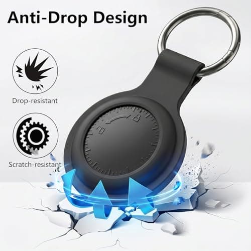 Magnetic Holder Case for Airtag,Silicone Case Keychain Key Ring 2pcs,Strong Magnetic Installation for GPS Tracker Protection Shell Applicable to Cars/Bicycles/Motorcycles/Luggage Boxes/Pets — view 5
