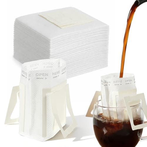 100 Pcs Portable Coffee Filter Paper Bag Hanging Ear Coffee Filter Bags
