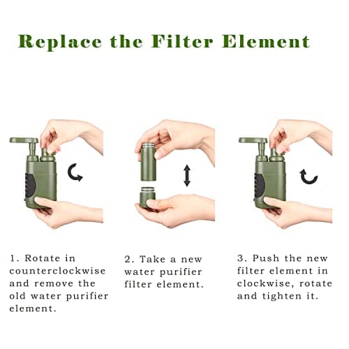 NNOOAADIO Water Filter Pump Cartridge Replacement, 0.01 Micron — view 5