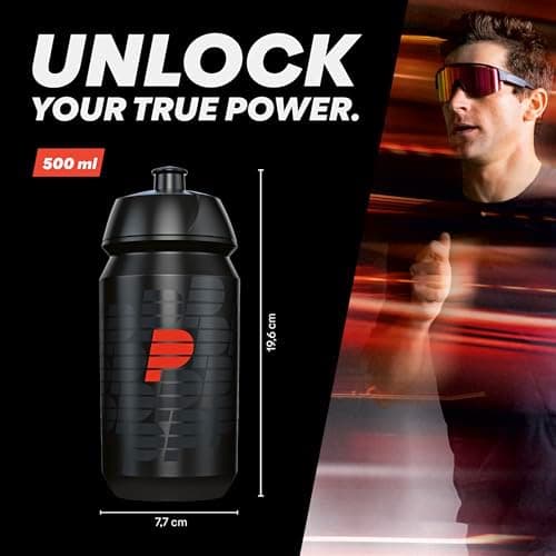 Powerbar - Sports Water Bottle - Leak-Proof & Dishwasher-Safe, BPA-Free - 500 ml - Black Line — view 3