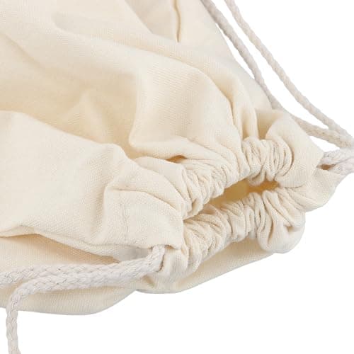 MUKSUET Set of 10, 40x34cm Canvas Drawstring Bags, Travel Portable Shoes Storage Bags with Drawstring for Organizer Travel, Shoes — view 3