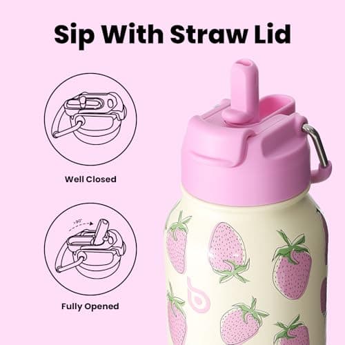 BOTTLE BOTTLE Insulated Water Bottle 950ml Stainless Steel with Straw and Pill Box — view 3