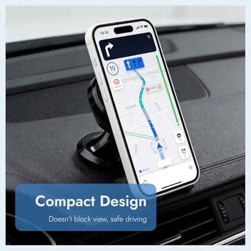 CanQuanSWZX 2PCS Car Phone Holder 360° Rotatable Magnetic Car Phone Holder for Dashboard, Strong Adhesive Mount with Metal Plate, Cars Hands-Free Use, Universal Vent Alternative — view 6