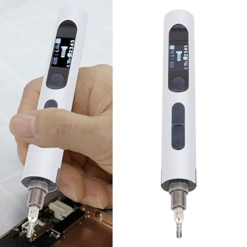 BAOFUYA Precision Screwdriver Mini Electric Screwdriver Mini Cordless Screwdriver Rechargeable Screwdriver Repair Tool Kit for Phone Camera Laptop (Silver) — view 3