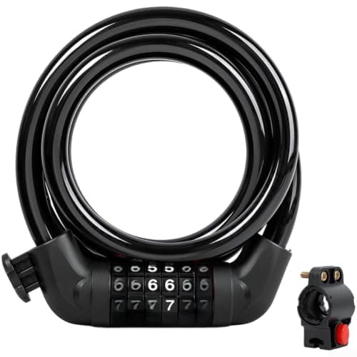 Bicycle Lock 6 Digit Combination Cable Lock For Bike Motorcycle