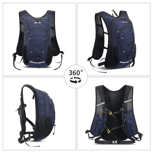 Lightweight Hiking Backpack,18L Waterproof Backpack,hiking rucksack for Women Men Outdoor Camping, Hiking,walking Backpack (Blue) — view 6
