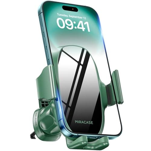 Miracase 2nd Generation Car Phone Holder, Air Vent Phone Holder for Cars 360° Rotation, Mobile Phone Mount Automobile Cradles GPS Vehicle Mount for Vent Van iPhone17 16 15 14 Pro Max 13 12 11 Samsung