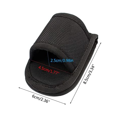 Vdaxvme Open Top D Cell Compact Light Holder PU Leather Duty Belt Nylon Weave Flashlight Duty Belt Accessories — view 3