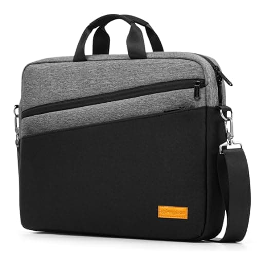 bagasin 17 17.3 18 Inch Laptop Shoulder Case Bag, Water-Repellent Briefcase
