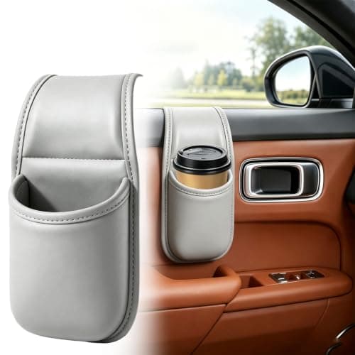 5 Pack Car Door Storage Pocket Leather Seat Side Organiser,5 colors — view 6