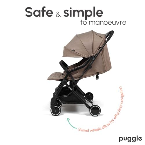 Puggle City Traveller Double Pushchair (Truffle) — view 5