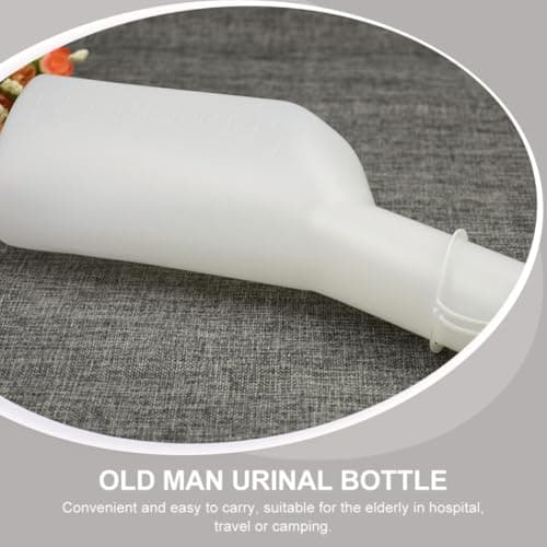Generic Urinal Bottle, Portable and Easy to Carry for Bedridden Patients 1000ml Large Capacity Plastic with Scale Male and Female Urinal Pot Suitable for Camping and Travel — view 5