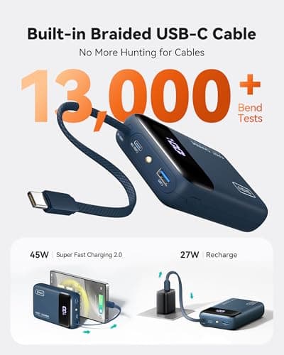 INIU 45W Fast Charging Power Bank, 20000mAh Small Travel Portable Charger — view 4