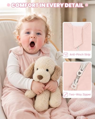 WYTbaby Baby Sleeping Bag 1 Tog 100% Cotton — view 3