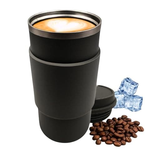 Stainless Steel Travel Mug 450ml – Insulated Leakproof Coffee Cup BPA Free