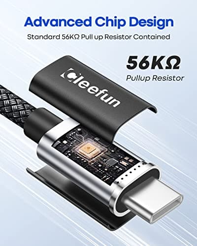 CLEEFUN 1m/3ft, 5-Pack USB C Cable, USB A to Type C Cable Fast Charging — view 4