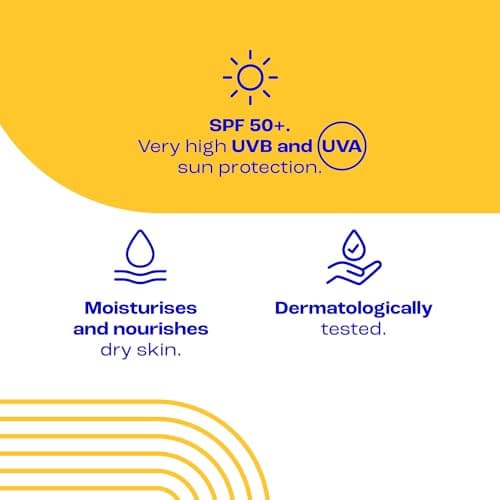 E45 Sun Body Cream Spray for Sensitive Skin. Hydrating Sun Spray with very high UVA and UVB protection and SPF 50+. Instantly Moisturising for Dry Skin, Sensitive Skin and Eczema Prone Skin - 180 ml — view 4