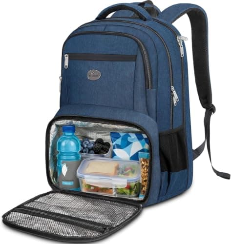 MATEIN 17 Inch Laptop Backpack with Lunch Compartment,Large Travel Rucksack