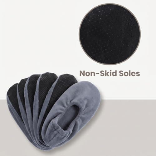 Xindojuz 3 Pairs Reusable Non Slip Shoe Covers for Indoors — view 4