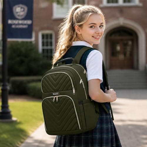 Kuosdaz Backpack Women, 15.6 Inch School Backpack Girls Teenager — view 2