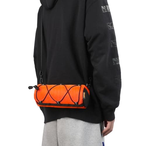 Rhinowalk Bike Handlebar Bag - Front Bag with Shoulder Strap for Road & Mountain Bikes (Orange) — view 5