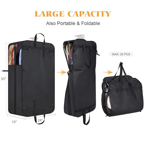 KEEGH 50 In Suit Carriers for Men for Travel with Handles & Buckle Straps — view 2