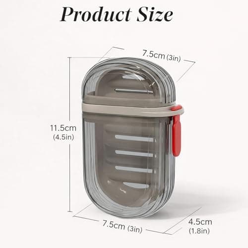 2 PCS Soap Travel Case, Soap Dish with Lid — view 2