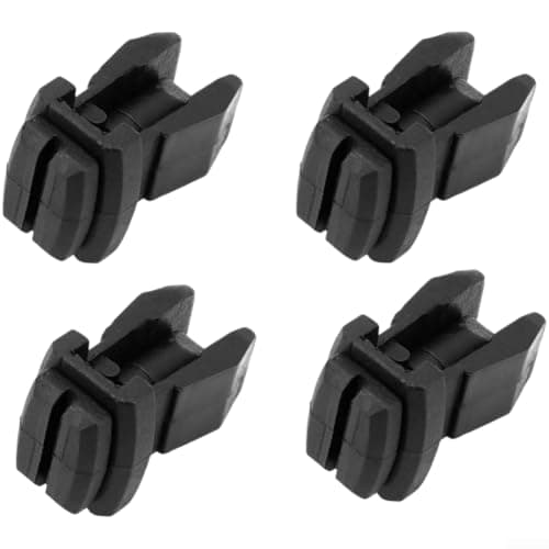 RV Fridge Vent Clips Black 2/4 Pack for Camper Trailer for caravan - Secure Refrigerator Vent Latch Lock Kit, Sturdy PP Plastic Closure for Travel & Winter Storage(A) — view 2