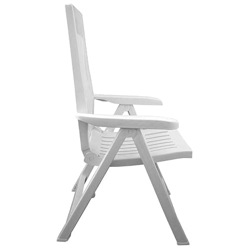 URBNLIVING Folding Garden Lounger Chair, 5-Position Reclining Outdoor Chair, Weather-Resistant, Foldable & Comfortable Seating for Garden, Patio, Camping & Dining - Single — view 3