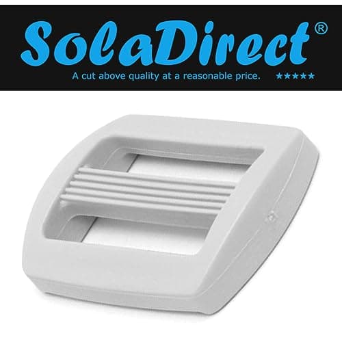 SolaDirect 3 Bar Tri Glide Sliders Buckles Fasteners for 25 mm / 1 in Webbing Strap, Backpack, Bag, Accessories, White Delrin Plastic (Pack of 5) — view 2