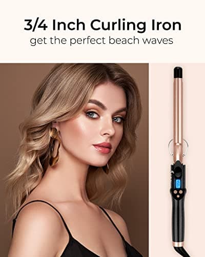 19mm Curling Tong Extra Long Barrel,110-210°C,Small Spiral Curl — view 2