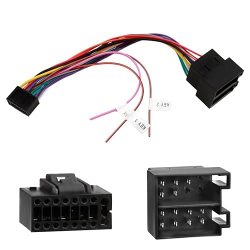 ISO Radio Wiring Harness Adapter 16 Pin Car Stereo Radio Wire