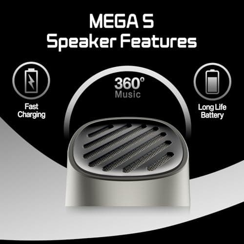 HiFuture Mega S Wireless Speaker, Silver Grey — view 3