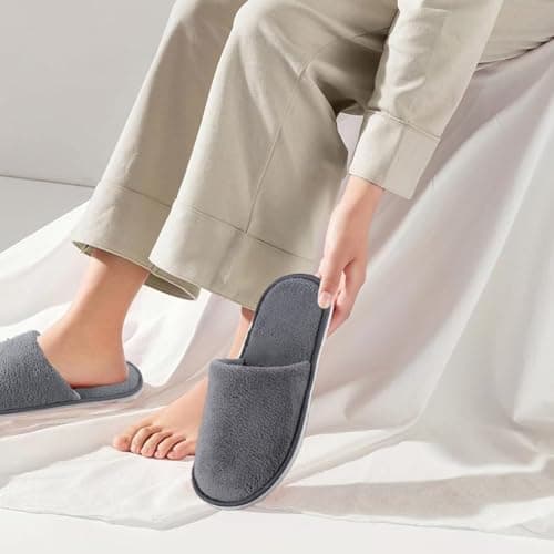 SKJAXF 3Pairs Hotel Slippers, Portable Household Use Travel Slippers — view 6