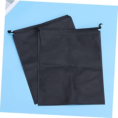 Shoes Storage Holder 8pcs Black Non-Woven Fabric Drawstring Bag — view 6