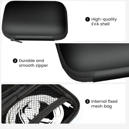 Compatible for Verizon 5G Mobile Hotspot Case, Lamshaw Durable EVA Carrying Case, Shockproof & Lightweight Protective Cover Compatible with Orbic Speed X 5G Hotspot (Black) — view 4