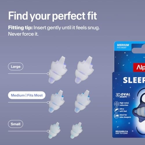 Alpine SleepDeep Ear Plugs|1 Pair (Size M) | Earplugs for Sleep | 27dB SNR — view 5