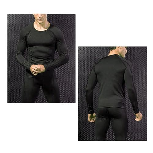LNFINTDO Thermal Underwear for Men Long Johns Base Layer Compression sets — view 3