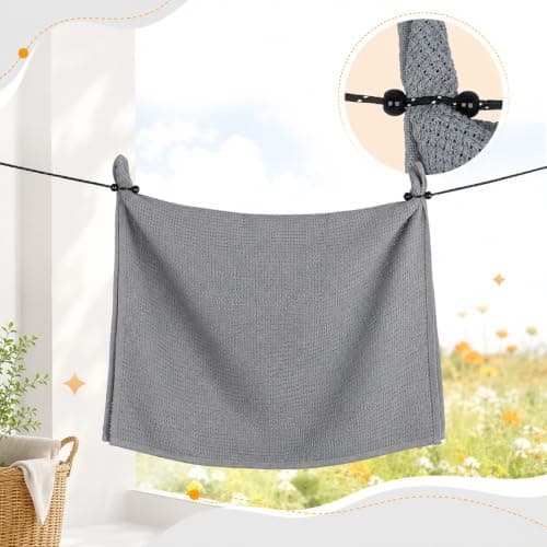 Portable Clothesline Travel Retractable Clothesline Elastic Washing — view 3