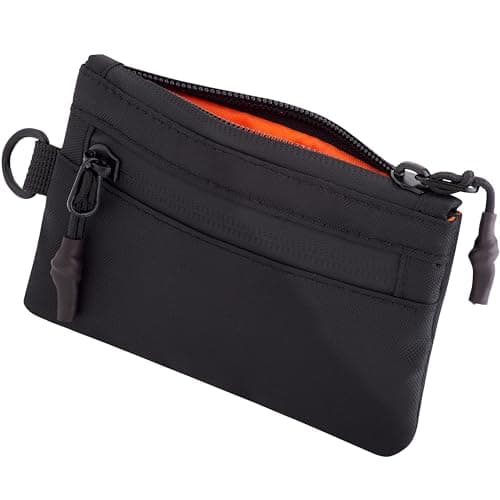 OW-Travel RFID Blocking Card Holder with Coin Pocket, Black Men's Wallet