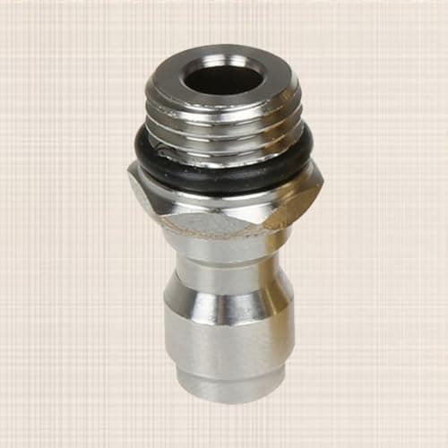 KHBUAB 2pcs 1/4 Inch Quick Coupler Male Plug Stainless Steel Adapter — view 4