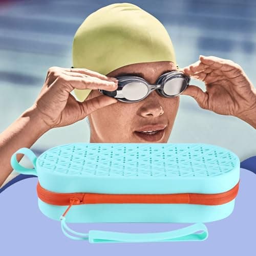 Kixolazr Goggle Case Waterproof Portable Eyeglass Holder with Drain Hole — view 2