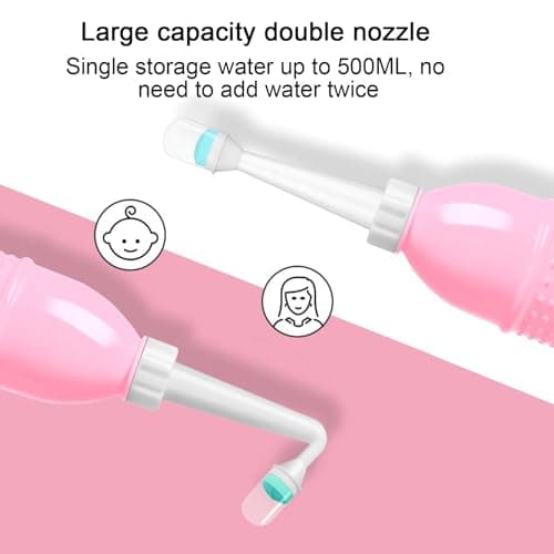 Reusable Vaginal Douche - Portable Bidet Spray Bottle | Perineal Bottle for Postpartum Care | Vaginal Douche Cleaner | Feminine Hygiene Products | Perineal Recovery for New Mums, Toilet & Travel Use — view 3