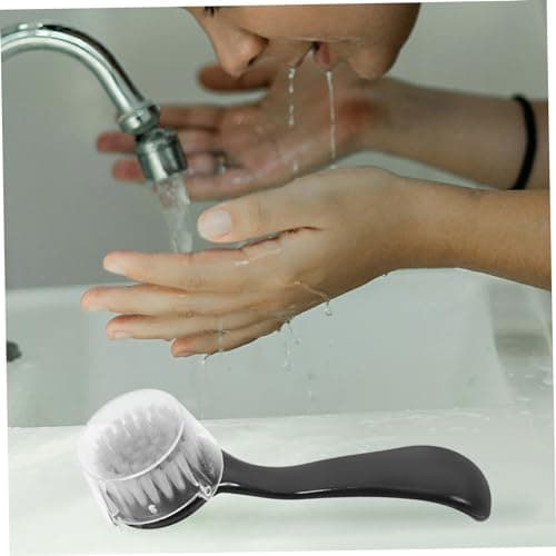 HAPINARY Facial Cleansing Brush Set with Soft Nylon Wool Bristles 3pcs and Pvc Handle Effective Makeup Removal and Exfoliating Face Wash Tool for Women for Travel and Daily Skincare — view 5