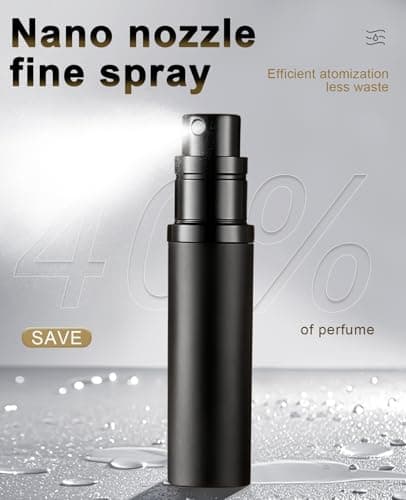 VVGAOGES Perfume Atomiser,Portable Refillable Empty Perfume Spray,Mini Perfume Bottles Empty for Travel 5ml (Silver) — view 3