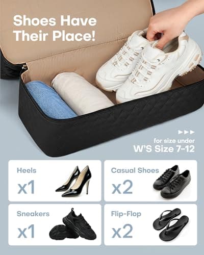 HOTOR Travel Bags for Women - Large Carry on Luggage Weekend Bag Foldable — view 5