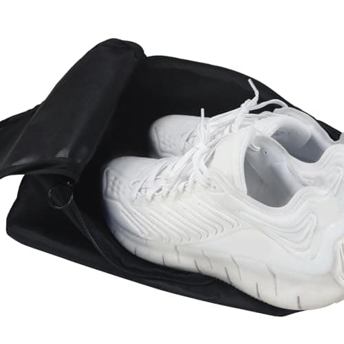 Gloppie Boot Bag Football Travel Shoe Bag Shoe Bags for Packing Travelling Dust Proof & Water Resistant Fashion Shoe Boxes for Men or Women Daily Use, Black — view 5