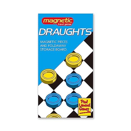 Paul Lamond Games Magnetic Travel Draughts Game,Black — view 4