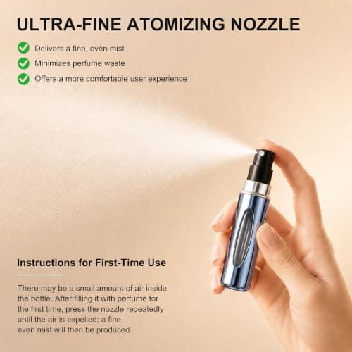 luxwo 5PCS 5ml Perfume Travel Bottles, Perfume Atomiser, Refillable Spray — view 5