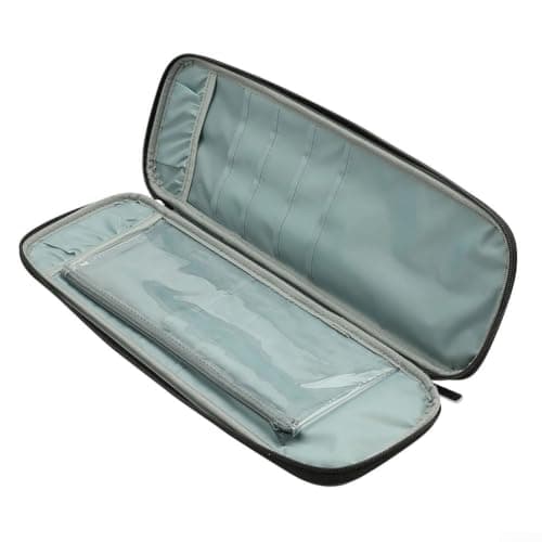 Portable Knitting Tote Bag for Skeins & Accessories - Multi-Pocket Storage Holder for Wool Projects & Needles 40cm Length(grey) — view 2